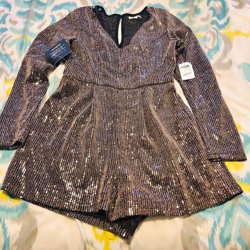 Gold romper